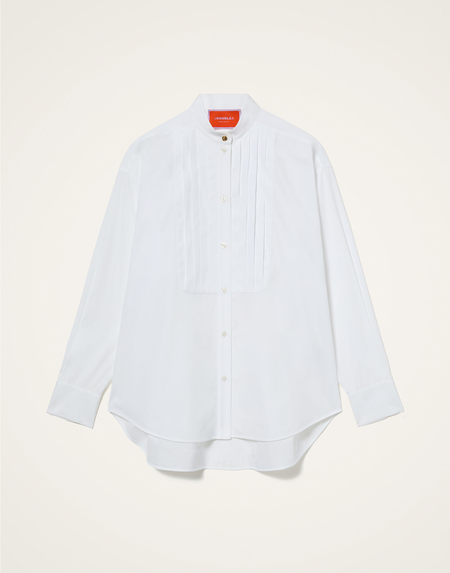 La DoubleJ Oversize Peggy Shirt Solid White SHI0150COT064SOLIDWH01