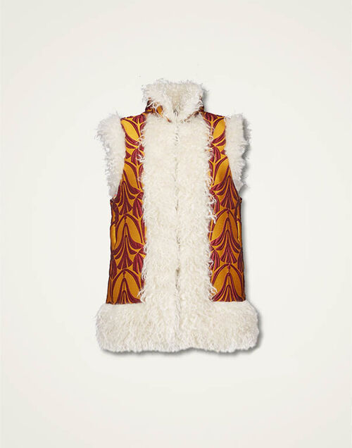 La DoubleJ Sleeveless Folk Jacket Papyrus Gold JAC0046JCQ052PAY02YE05