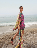 LaDoubleJ Scarf Dress LaDoubleJ Scarf Dress Cartwheel Fuxia DRE0223SIL006CRW0003