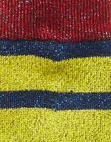 LaDoubleJ Striped Socks Lime/Rosso/Blu SOC0002KNI015VAR0030