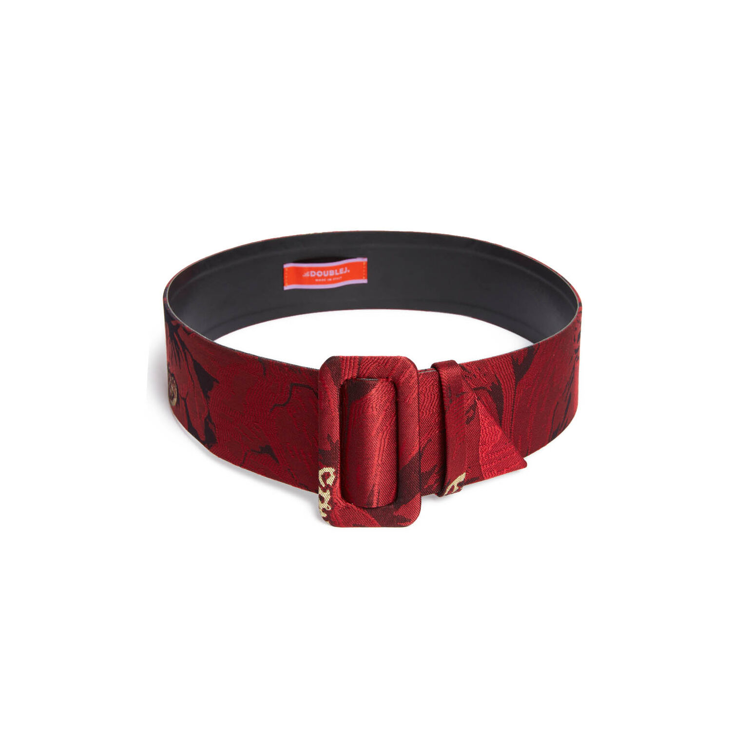 La Doublej Medium Belt In Ruby Red