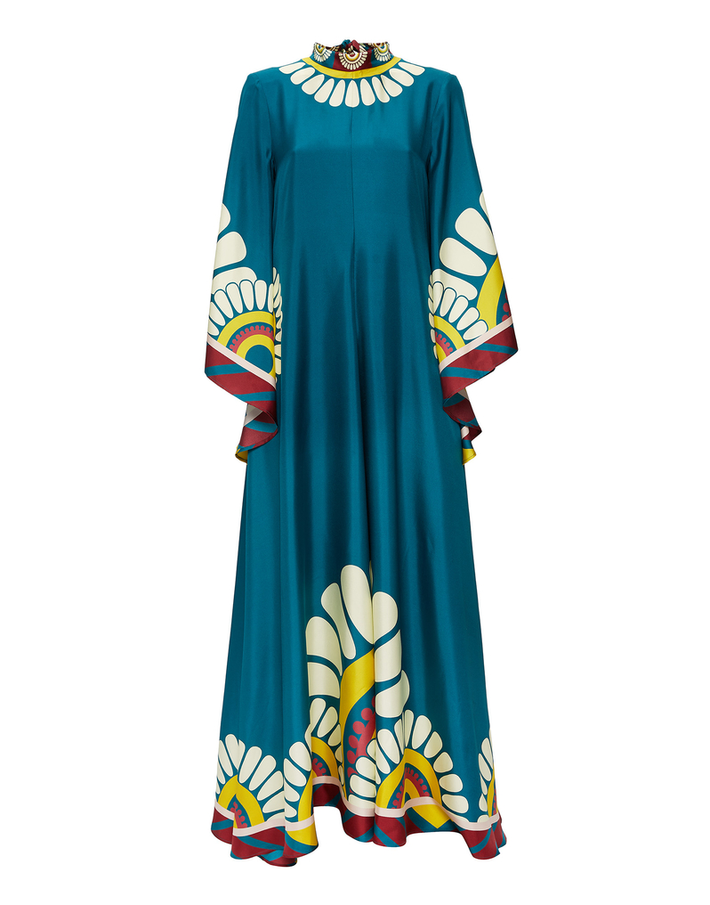 La DoubleJ Magnifico Dress La DoubleJ Magnifico Dress Blue Solar Placée DRE0232SIL006SOL0005