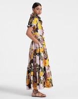 La DoubleJ Long And Sassy Dress La DoubleJ Long And Sassy Dress Big Flower Rose DRE0017SIL001BFL03PI01