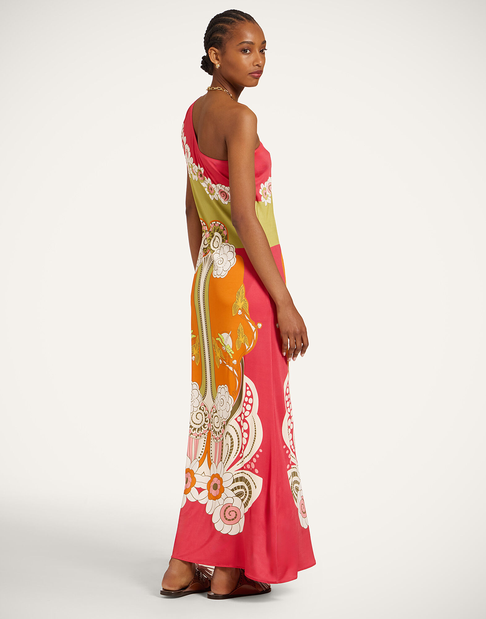 La DoubleJ Clingy Roy Dress Ambrosia Plac&eacute;e Orange DRE1058JER082AMB03OR02
