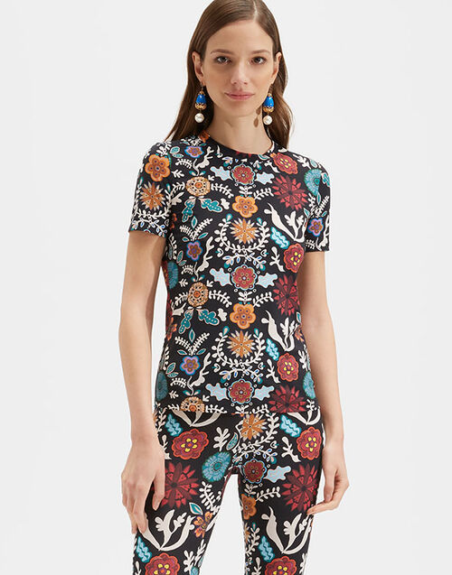 LaDoubleJ Jazzercize T-Shirt Fire Flower TOP0045JER005FIR0001