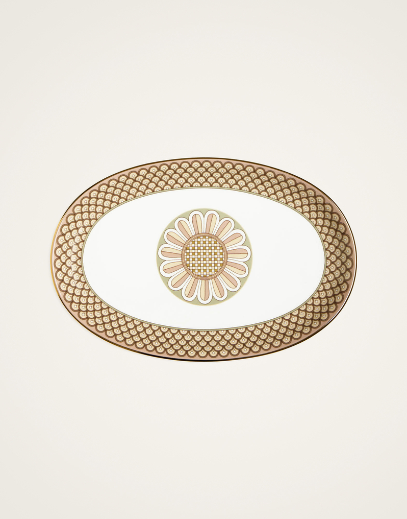La DoubleJ Oval Platter La DoubleJ Oval Platter Odysseus Dusty Pink PLA0002CER001ODY01PI10