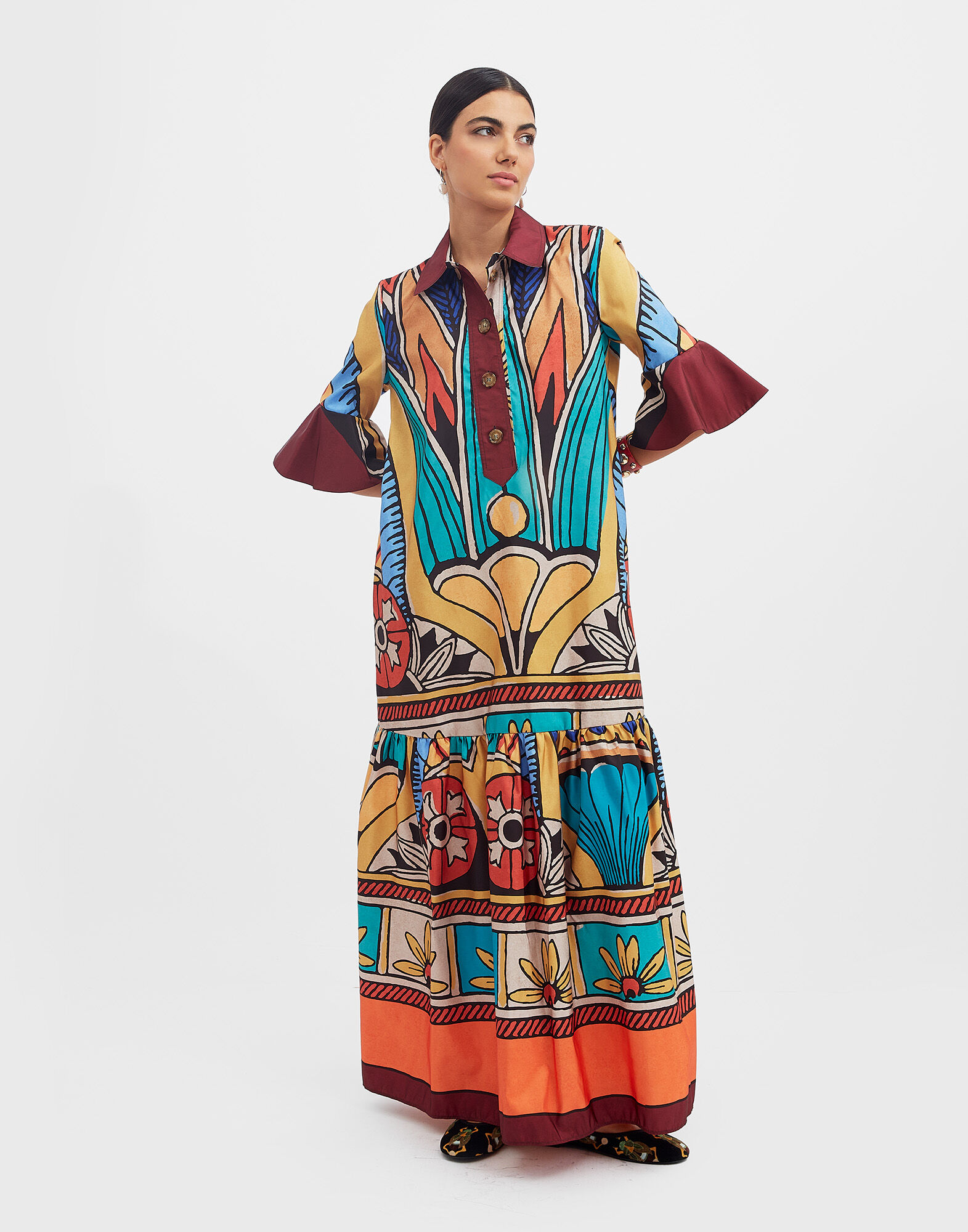 La DoubleJ Artemis Dress Philae Plac&eacute;e DRE0176FAI004PHI01MU01