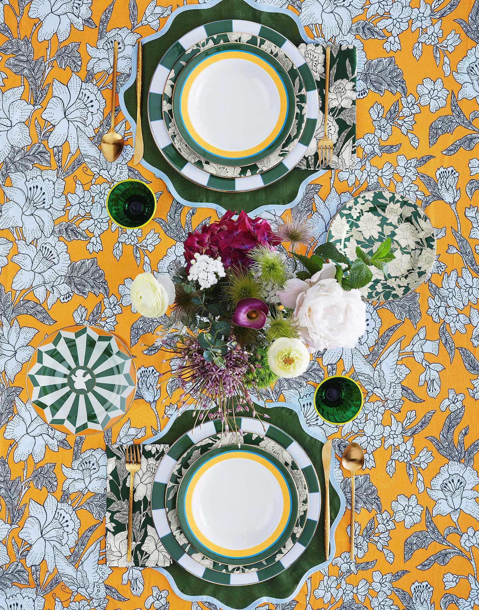 La DoubleJ Large Napkins Set Of 2 Lilium Avorio NAP0006LIN001LIL0008