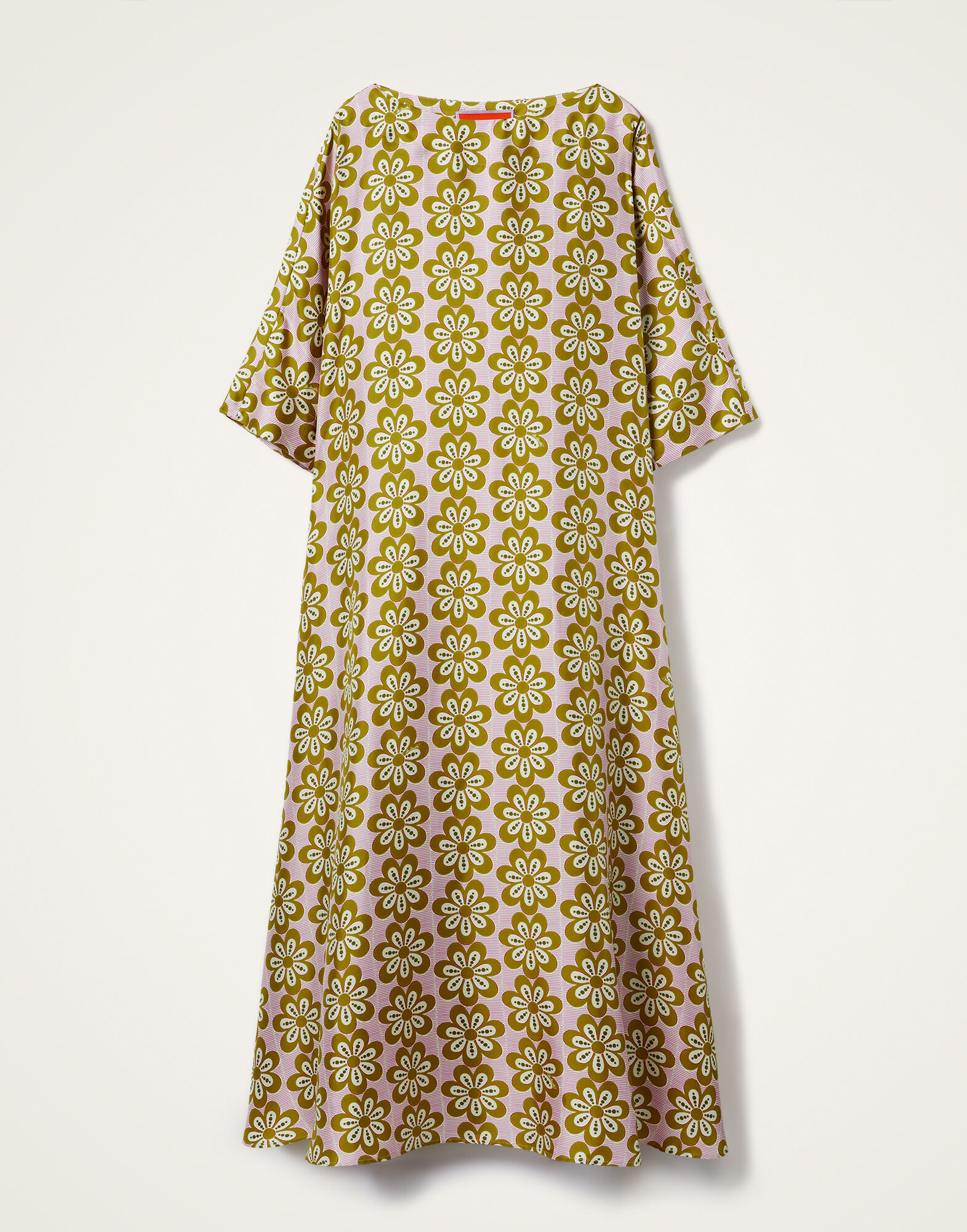 La DoubleJ Muumuu Dress Round Neck Caper Pink DRE0370SIL001CEP01PI01