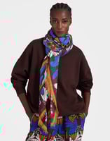 La DoubleJ Foulard 140 La DoubleJ Foulard 140 Palazzo Light Blue SCA0060MOS001PAL05BU01