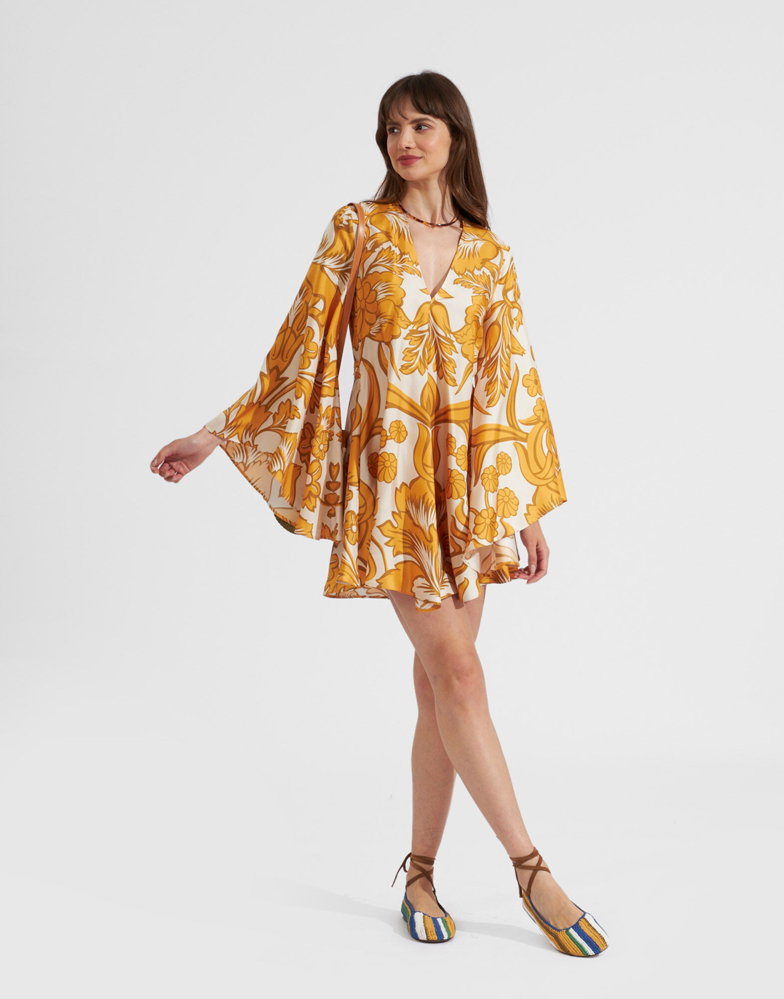 La DoubleJ Mini Magnifico Dress Va-Va Plac&eacute;e Gold DRE0561SIL001VAV01YE05