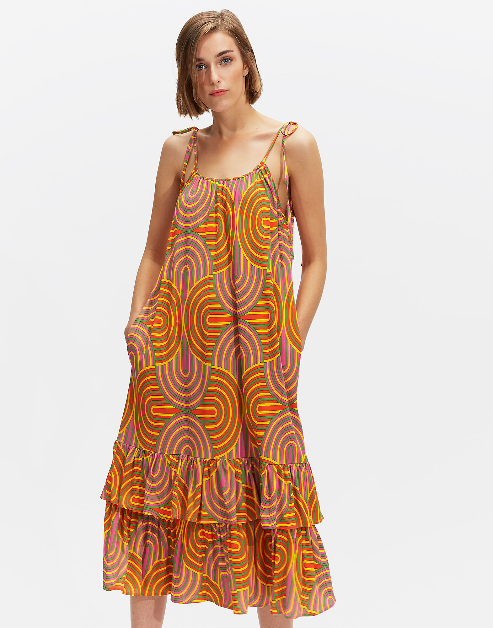 LaDoubleJ Simps Dress Slinky Giallo DRE0076JER004SLI0003