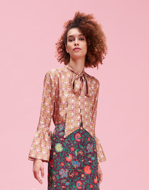 LaDoubleJ Happy Wrist Top Libellule Rosa SHI0011SIL001LIB0004