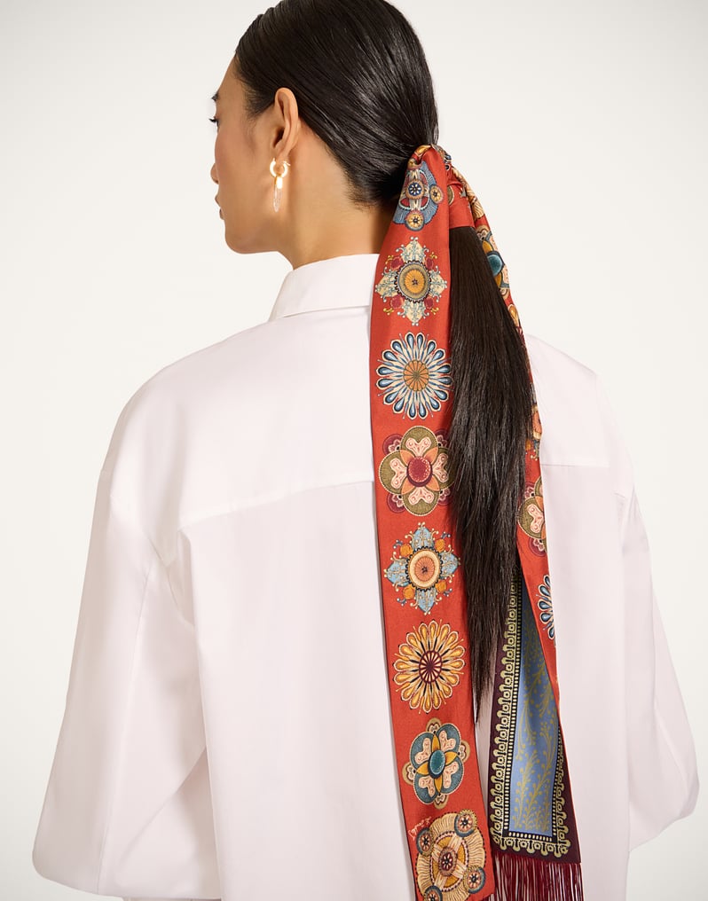 La DoubleJ Skinny Scarf La DoubleJ Skinny Scarf Nucleus Placée Rust SCA0075SIL006NUC06OR04