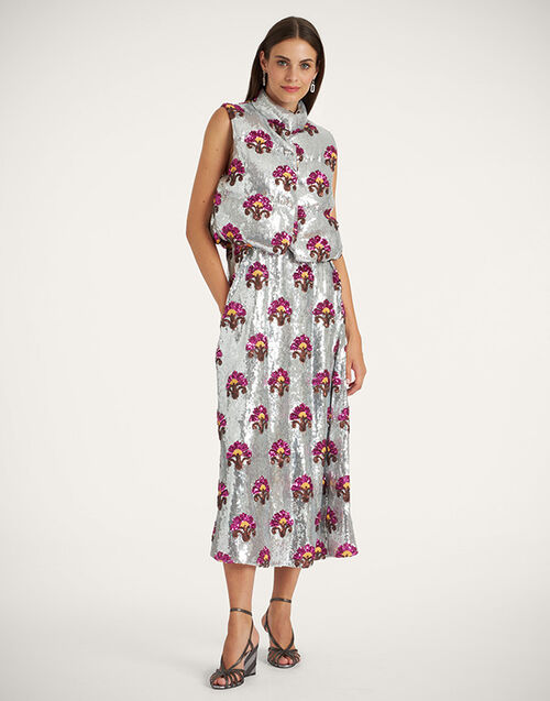 La DoubleJ Bonbon Puffer Vest Silver DOW0012PAI005TXQ01GY04