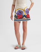 La DoubleJ Edie Skirt Taormina Plac&eacute;e Ivory SKI0091POL002LRT01WH04