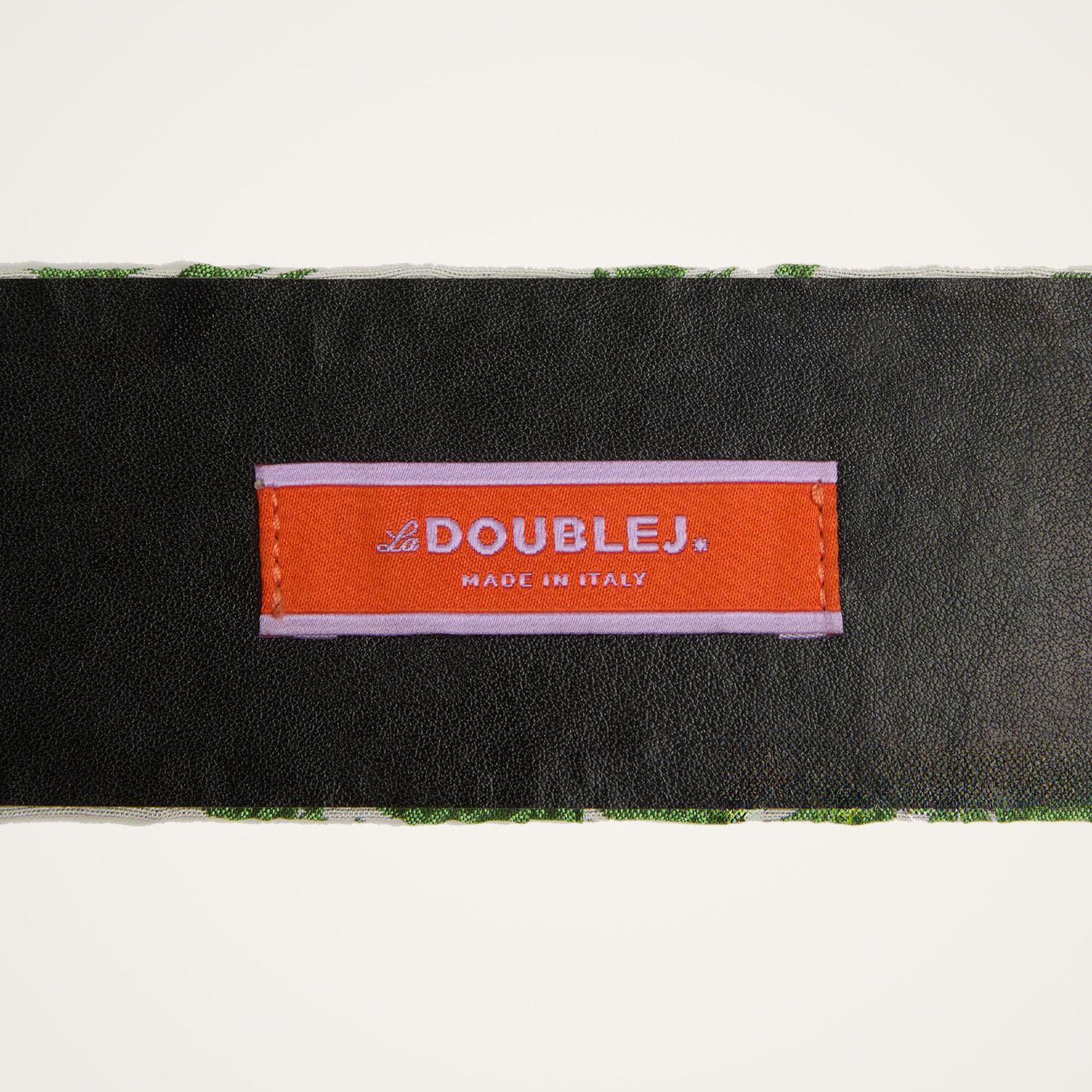 La Doublej Palm-tree Print Belt