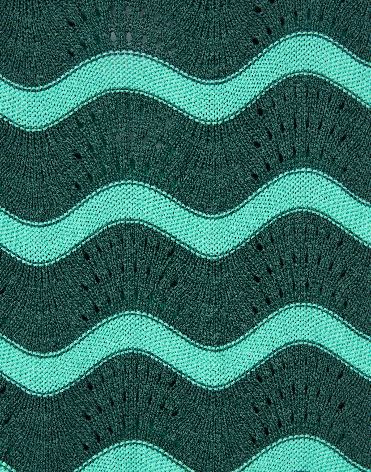 La DoubleJ Wavy Mini Dress Bicolor Mint & Dark Green DRE0502KNI203VA496GR11