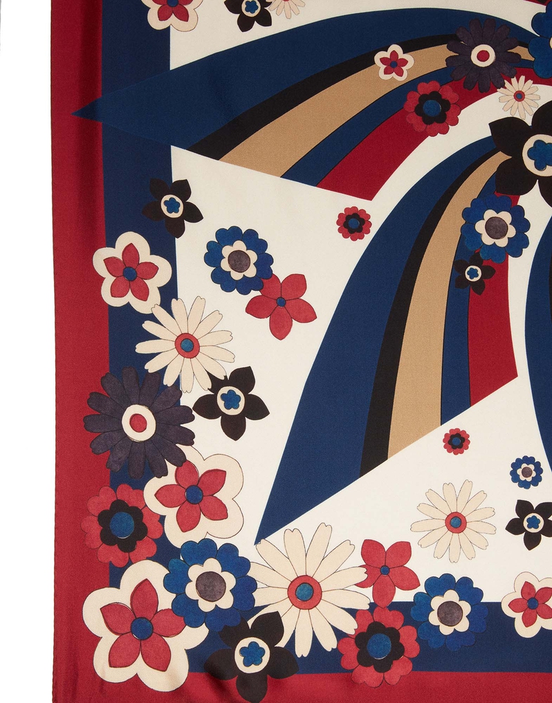 La DoubleJ Beat Flowers Foulard (90X90) La DoubleJ Beat Flowers Foulard (90X90) Beat Flower SCA0038SIL013BEA0001