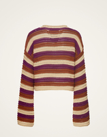 La DoubleJ Crop Sweater La DoubleJ Crop Sweater Multicolor Ivory PUL0142KNI104VA225WH04