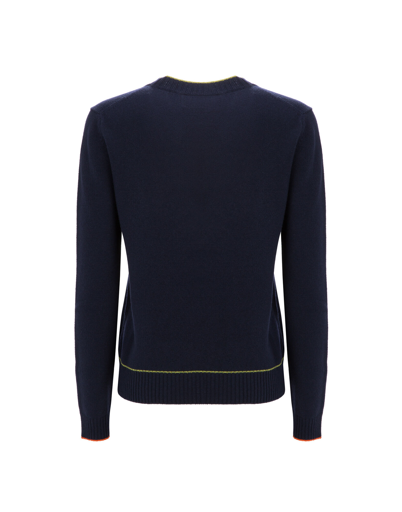 LaDoubleJ Intarsia Crew Neck Blu PUL0004KNI001BLU0001