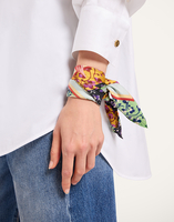 La DoubleJ Foulard 45 La DoubleJ Foulard 45 Zooflora Birdbloom Placée Light Blue SCA0065SIL006BIB03BU01