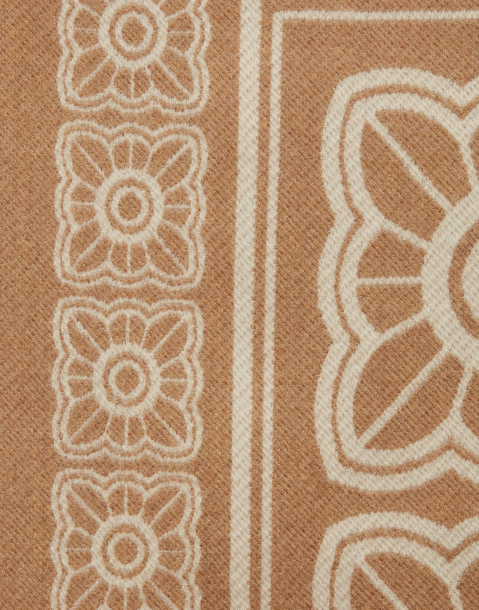 La DoubleJ Poncho Mix Tiles Camel SCA0048WOL015MIX03BR04