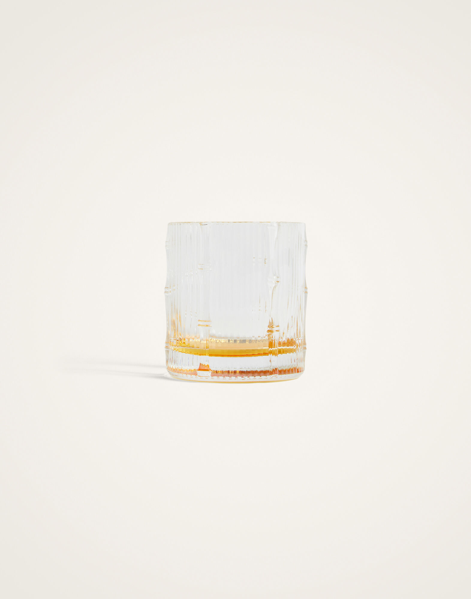 La DoubleJ Bamboo Tumbler Set Of 2 Solid Amber GLA0055GLS002SOLIDYE10