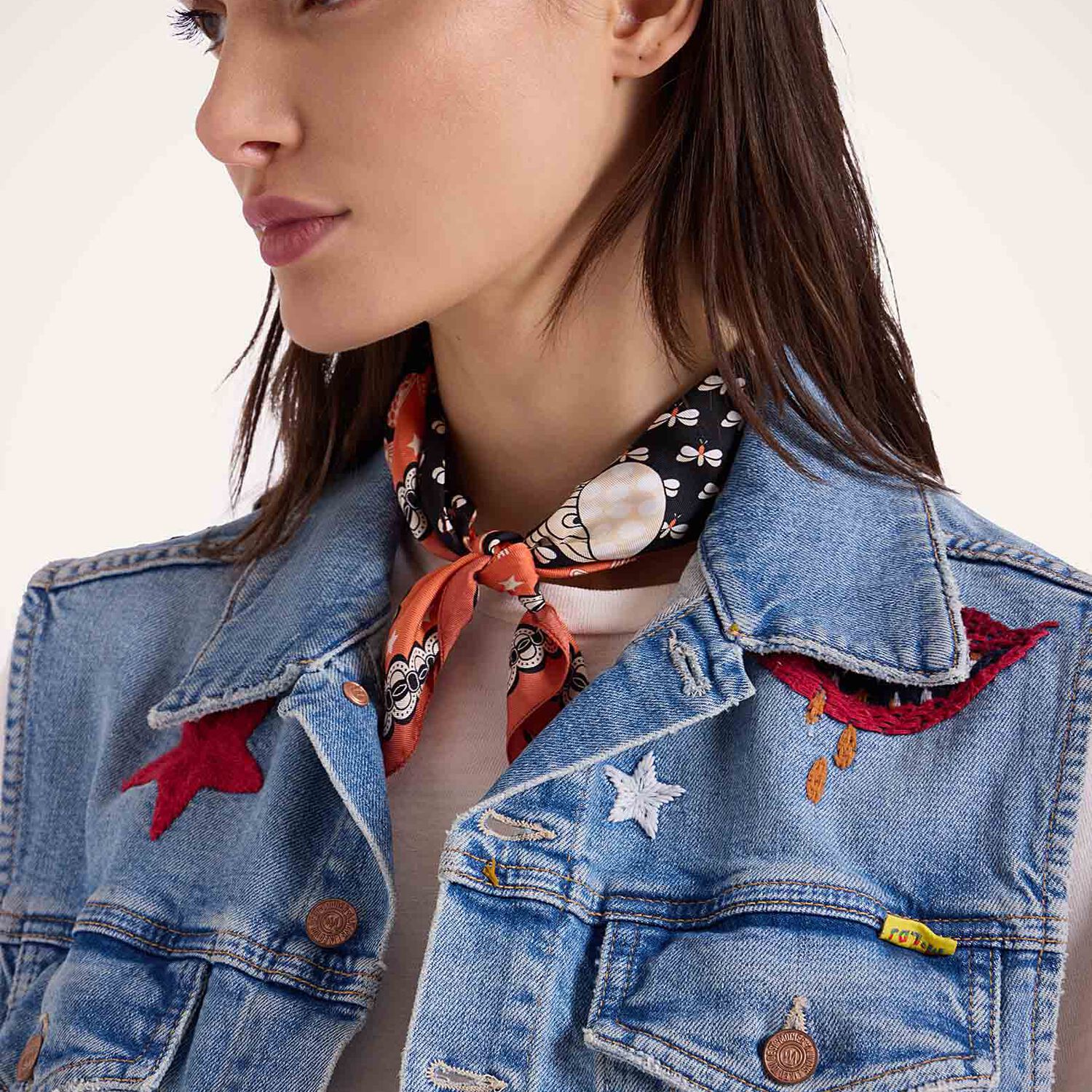 La Doublej The Clean Armhole Drifter Vest In Star Of The Show Blue