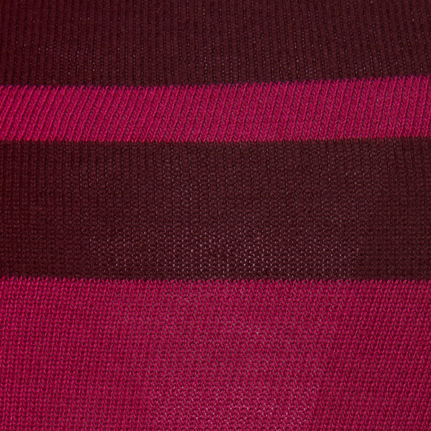La Doublej Fine-knit Striped Jumper In Solid Fuchsia