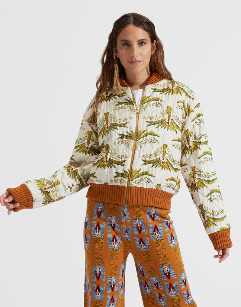 La DoubleJ Reversible Bomber La DoubleJ Reversible Bomber Amphora Jacquard JAC0043KNI050VAR0091