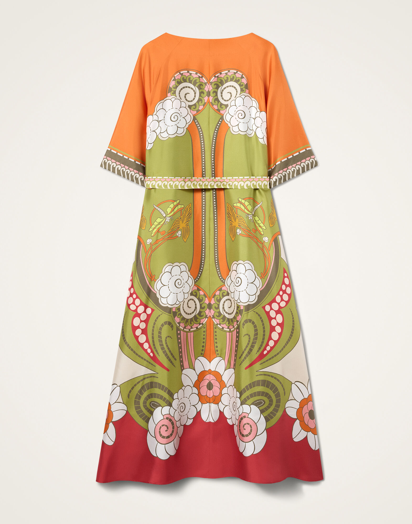 La DoubleJ Muumuu Dress Round Neck Ambrosia Plac&eacute;e Green DRE0574SIL001AMB03GR02