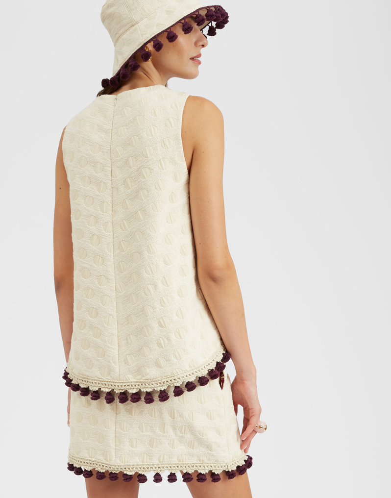 La DoubleJ La Scala Top La DoubleJ La Scala Top Creamy TOP0128JCQ076CRA01WH03