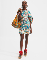 LaDoubleJ Tie Dress LaDoubleJ Tie Dress Tree Of Life Bianco DRE0241JER002TFL0001