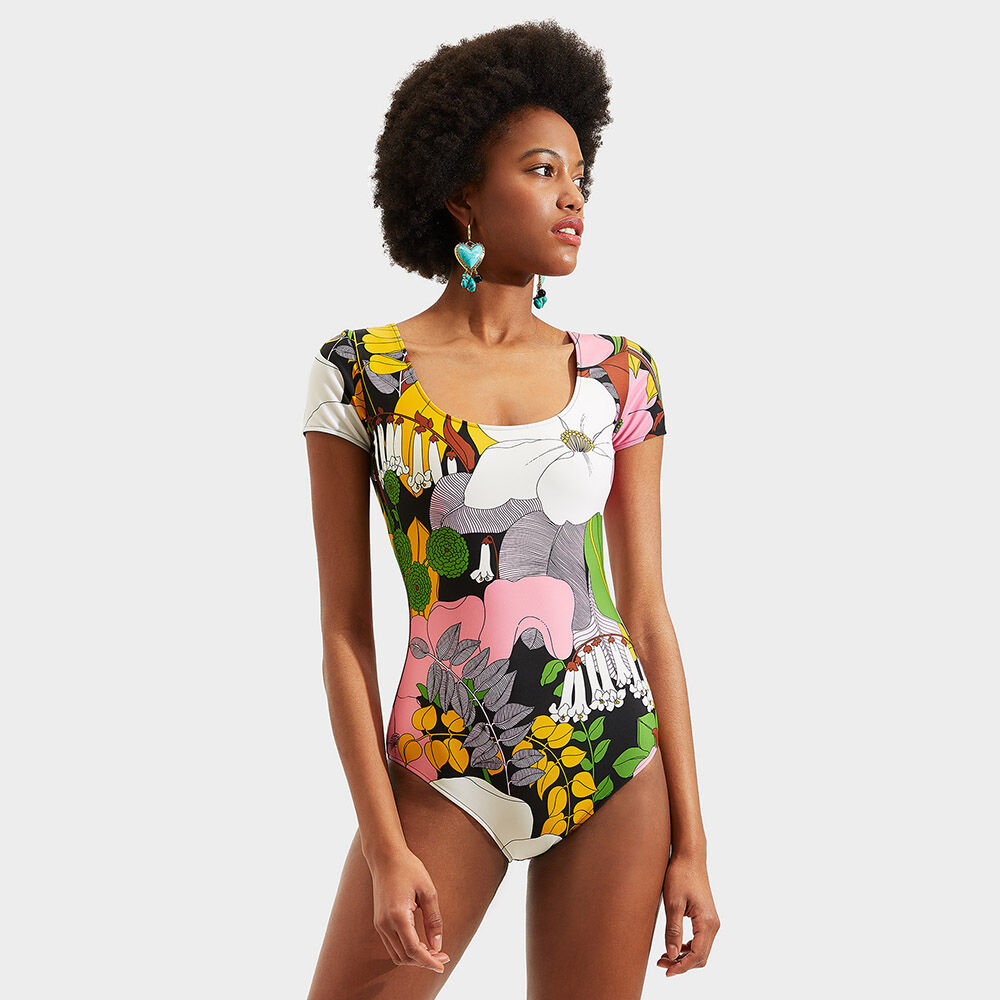 LaDoubleJ Ballet Suit Big Flower SWI0020LYC001BFL0001