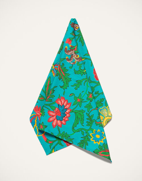 La DoubleJ Dishtowel Dragon Flower Turchese DST0001COT019DRA0005