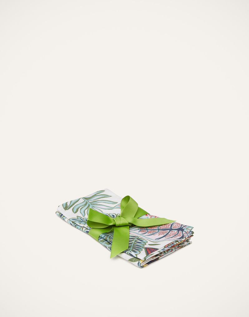 La DoubleJ Large Napkins Set Of 2 La DoubleJ Large Napkins Set Of 2 Botanical NAP0006LIN001BOT0005