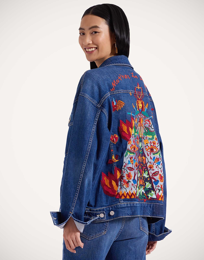 La DoubleJ The Drop It Drifter Jacket La DoubleJ The Drop It Drifter Jacket Always On Top Blue JAC0138DEN011ALW01BU03