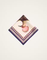 La DoubleJ Foulard 45 La DoubleJ Foulard 45 Zooflora Turtlair Ivory SCA0065SIL006TRL02WH04