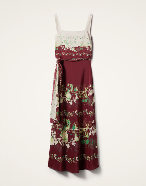 La DoubleJ Slip-Around Dress Woodland Plac&eacute;e Burgundy DRE0562CRE002WOD01RE02