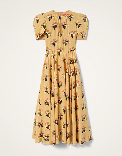 La DoubleJ Petal Dress Florette Yellow DRE1032CRE001FLO05YE02