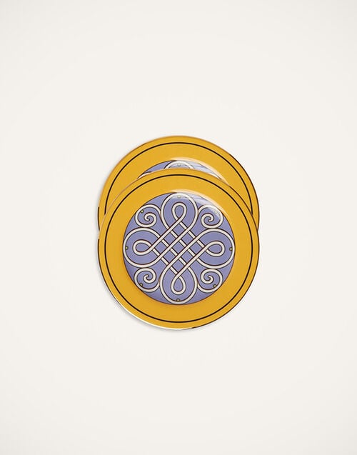 La DoubleJ Dessert Plates Set Of 2 La DoubleJ Dessert Plates Set Of 2 Cortile Yellow DIS0063CER001CRL0004