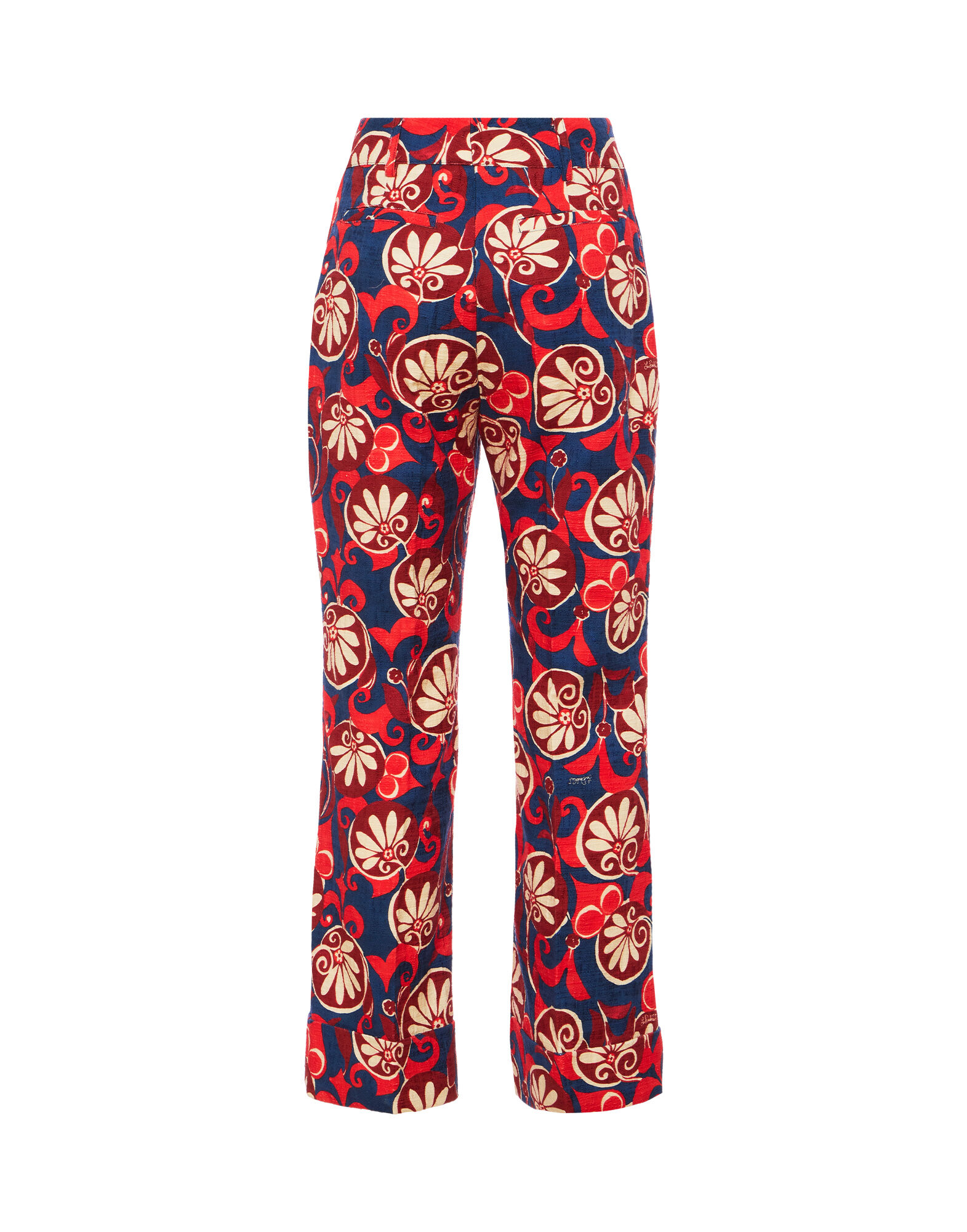 La DoubleJ Hendrix Pants Moonflower Navy TRO0014COT005MOO01BU06