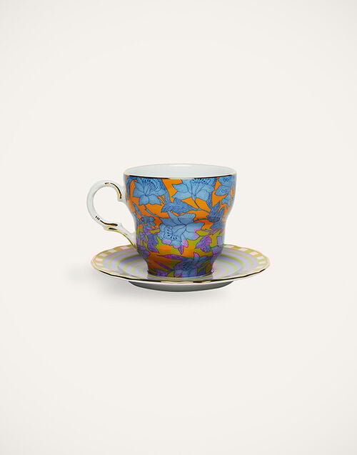 La DoubleJ Big Mama Cup And Saucer La DoubleJ Big Mama Cup And Saucer Lilium Zafferano DIS0066CER001LIL0006