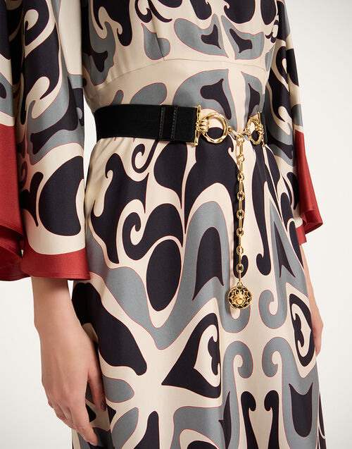 La DoubleJ Medallion Belt Solid Black BEL0012BRA003SOLIDBL01