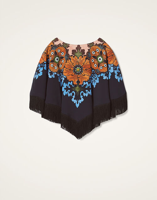 La DoubleJ Reversible Mini Poncho Bounty Placée Red SCA0077VIS011BOU01RE01