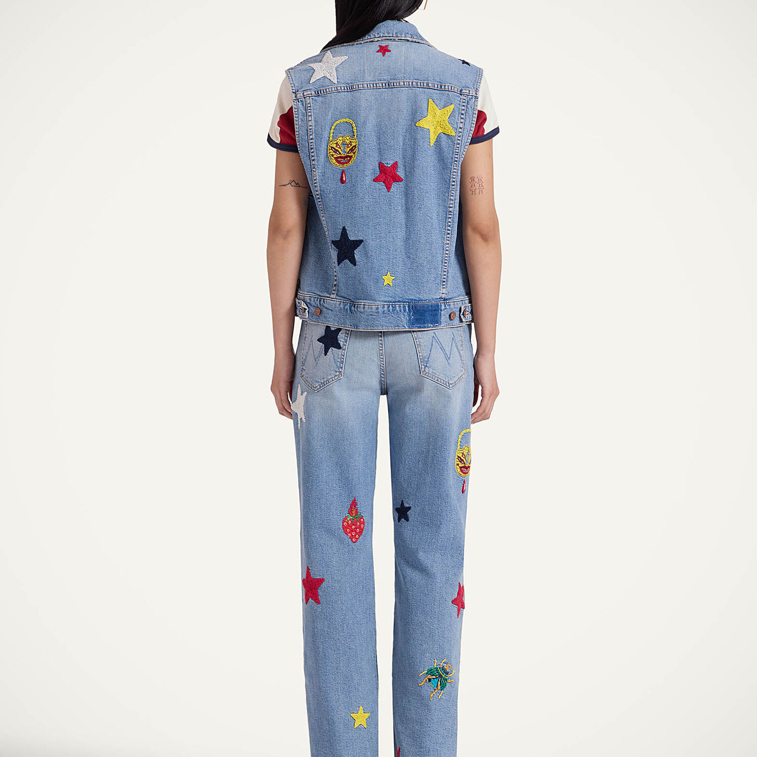 La Doublej The Maven Sneak Jeans In Star Of The Show Blue