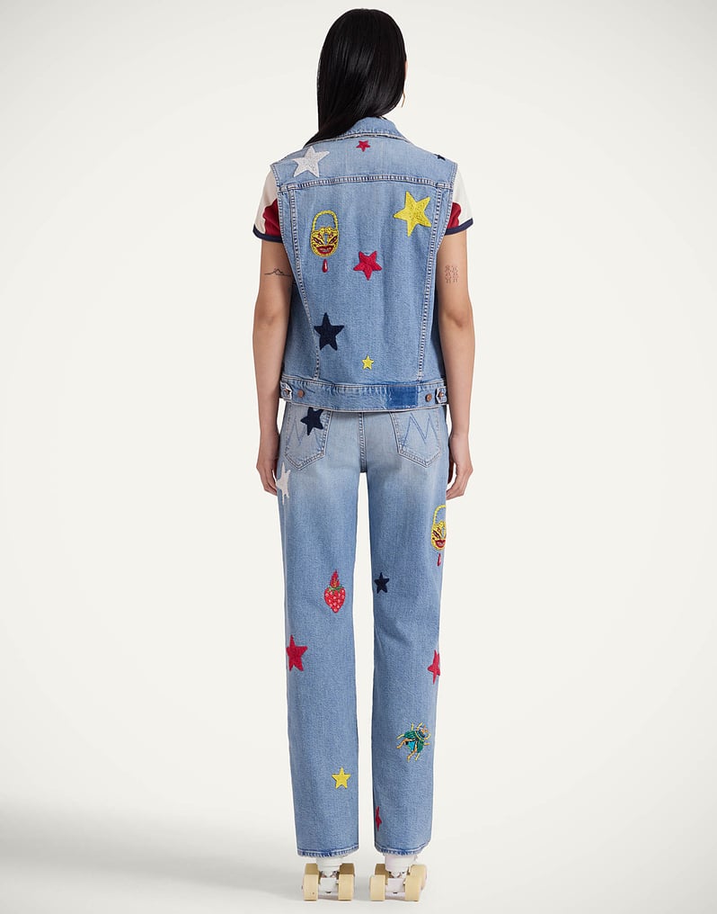 La DoubleJ The Maven Sneak Jeans La DoubleJ The Maven Sneak Jeans Star Of The Show Blue TRO0168DEN011STA03BU03