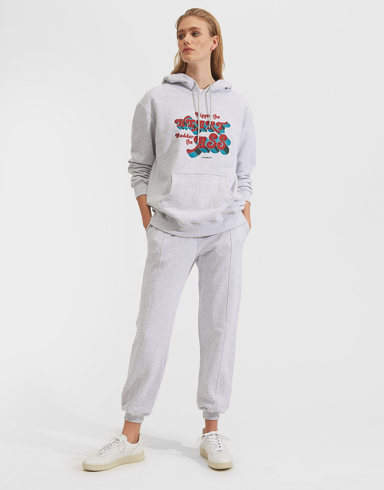 LaDoubleJ Sporty Sweater BadAss Slogan SWE0005JER013BAD0001