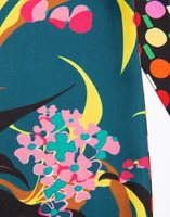 LaDoubleJ Flapper Tight Double Scarf LaDoubleJ Flapper Tight Double Scarf Windy Flowers Blu/Ping Pong Multicolor SCA0012SIL001VAR0015